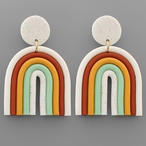CLAY Rainbow Earrings